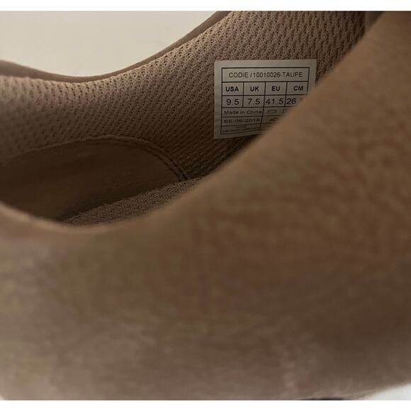 Vionic Cosmic Codie Women's 9.5 Slip On Comfort Sneaker Taupe Leather Black - Picture 6 of 10